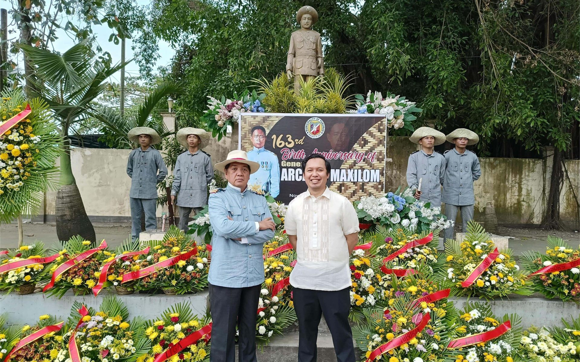 Gen Maxilom 163rd birthday with Tuburan Mayor CD Diamante (1)